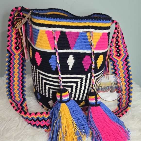 Wayuu Tribe Handbags - Colorful Geometric Crossbody Bag
